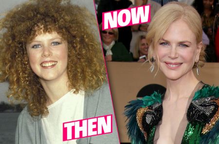 Nicole Kidman's picture from 1980s and 2020.